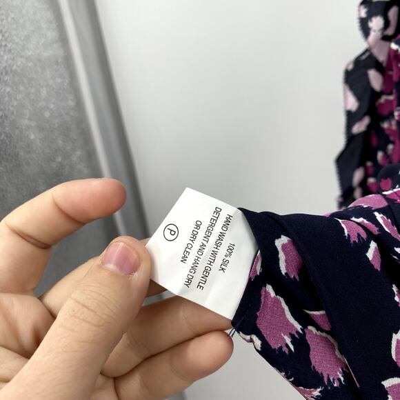 Marie Oliver silk purple spotted blouse - Picture 4 of 4